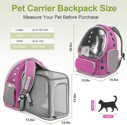 Expandable Cat Backpack, Cat Bubble Backpack Carrier - Image 2
