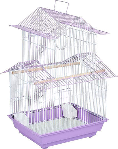 Prevue Hendryx SP1720-3 Shanghai Parakeet Cage, Lilac and White - Image 3