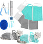 JULMELON Cat Washing Bag 10 PCS Set, Adjustable Cat Shower Net Bag and Pet by JULMELON