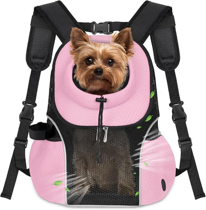 WOYYHO Pet Dog Carrier Backpack Small Dog Front Backpack Ventilated Mesh Dog by WOYYHO