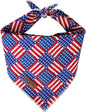 lionet paws Patriotic 4th of July Dog Bandana American Flag by lionetpaws