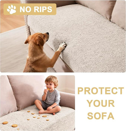 H.VERSAILTEX Non Slip Pet Couch Cover Chenille Dog Bed Protector Thick Soft - Image 8