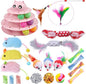 UPSKY 24 PCS Cat Toys, 3-Level Turntable Kitten Toys Set, Interactive Cat by UPSKY