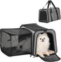 Petsfit 19"X12" X12" Expandable Pet Carrier, Square Expansion Reduces Pet by Petsfit