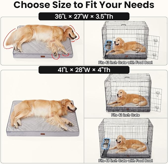 OhGeni Memory Foam Orthopedic Waterproof Dog Bed - Image 2