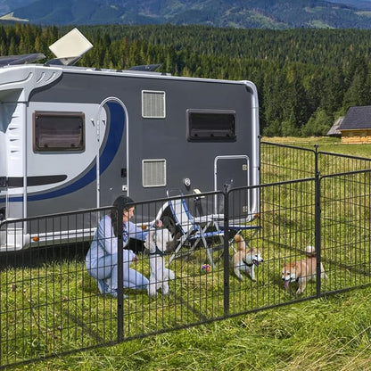 Dog Playpen 32 inch 16 Panels Indoor Outdoor Dog Pen - Image 2