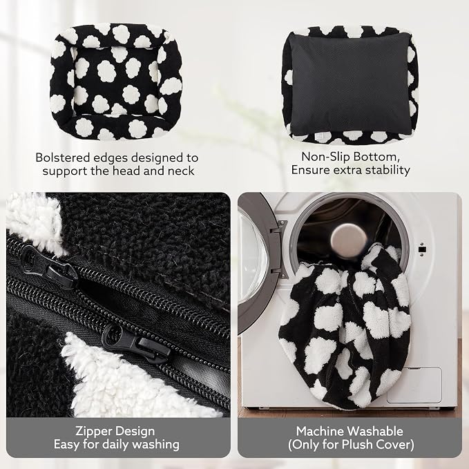 JOEJOY Small Dog Bed for Small Dogs, Rectangle Washable Orthopedic Dog Bed - Image 3