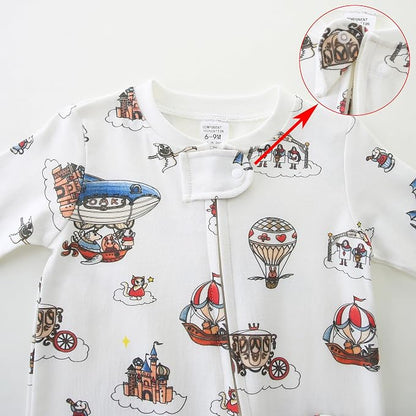 Unisex Baby Boy and Girl Zipper Onesie Toddler Footie One-Piece Infant Romper - Image 3