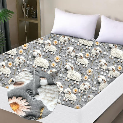 Waterproof Mattress Protector King, Fitted Sheet Style Breathable Mattress Cover by OHANO