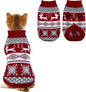 Cat Dog Christmas Sweater Pet Winter Warm Coat Pajamas Small Dog Sweaters by GOYOSWA