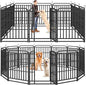 Heavy Duty Dog Playpen: 12 Steel Panels 40" Height, Square Steel Pipe by Committedtobetterpetlife