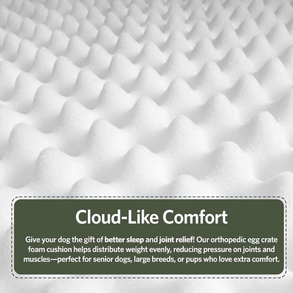MidWest Homes for Pets Orthoperdic Egg-Crate Nesting Pet Bed w/ Teflon Fabric - Image 6