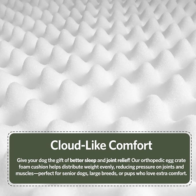 MidWest Homes for Pets Orthoperdic Egg-Crate Nesting Pet Bed w/Teflon Fabric - Image 6