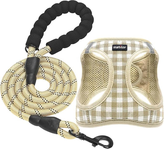 Dog Harness Step-in Breathable Puppy Cat Dog Vest Harnesses by matilor