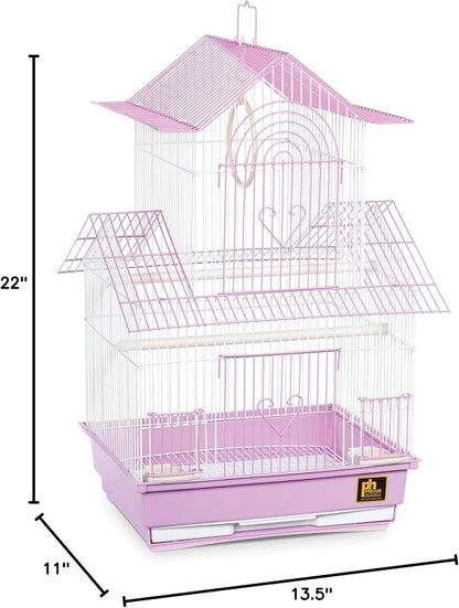 Prevue Hendryx SP1720-3 Shanghai Parakeet Cage, Lilac and White - Image 6