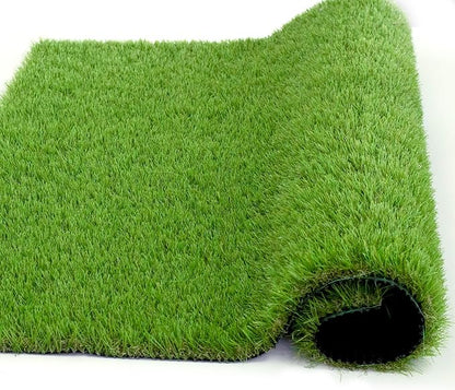 Artificial Grass Rug Outdoor Indoor 4FTX95FT Fake Grass Carpet Green Synthetic - Image 3