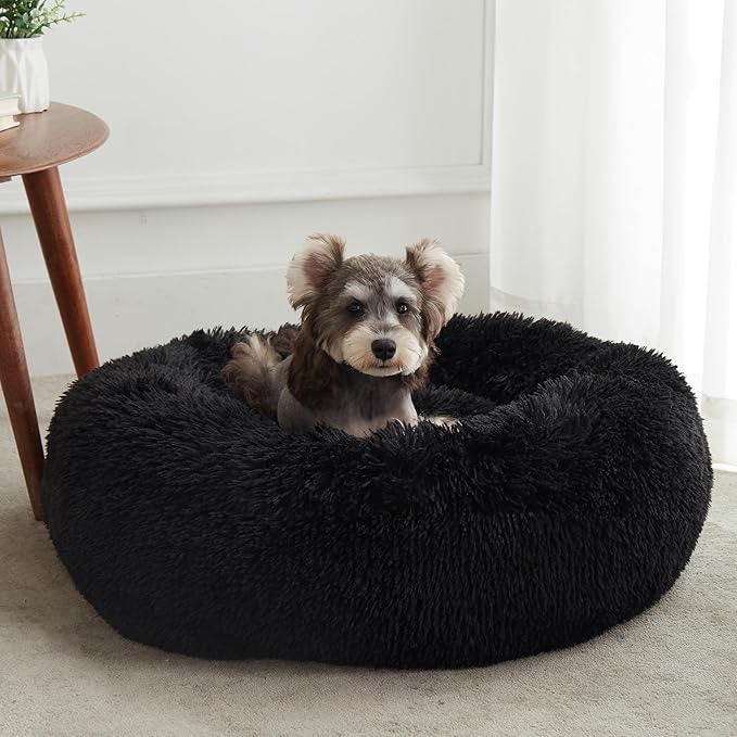 WESTERN HOME WH Calming Dog Bed & Cat Bed, Anti-Anxiety Donut Dog Cuddler Bed by WESTERNHOME