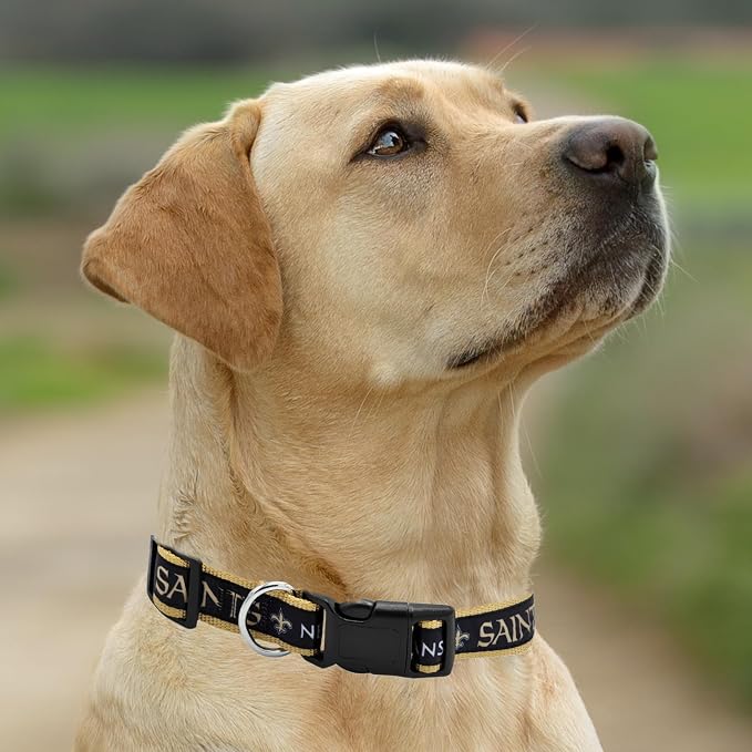 Pets First NFL New Orleans Saints Licensed PET COLLAR, Extra Large - Image 5