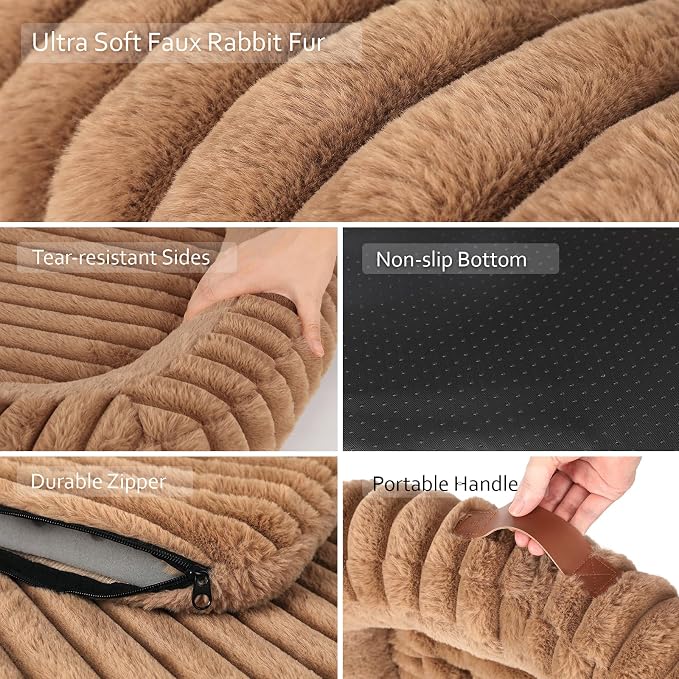 Washable Medium Size Dog Bed, Durable Calming Orthopedic Pet Bed - Image 8