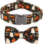 Halloween Dog Collar, Ghost Print Adjustable Pet Collar Fall Pumpkin Cute by BoboRainbow