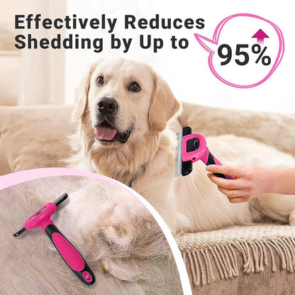 MIU COLOR Pet Grooming Brush, Deshedding Tool - Image 3