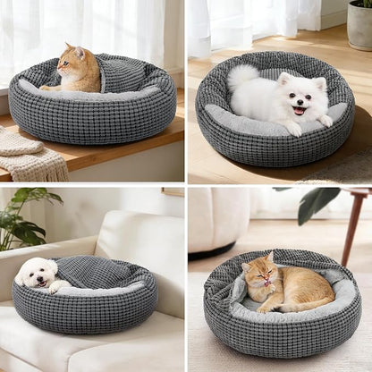 SIWA MARY Dog Bed with Attached Blanket - Image 6