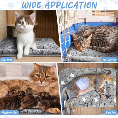 VitalCozy 2 Pack Self Warming Cat Mat Self Heating Pad Bed Reversible Machine - Image 5