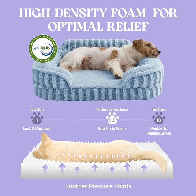 LE SURE Cute L-Plus Dog Beds, Orthopedic Waterproof Large Pet Bed - Image 4