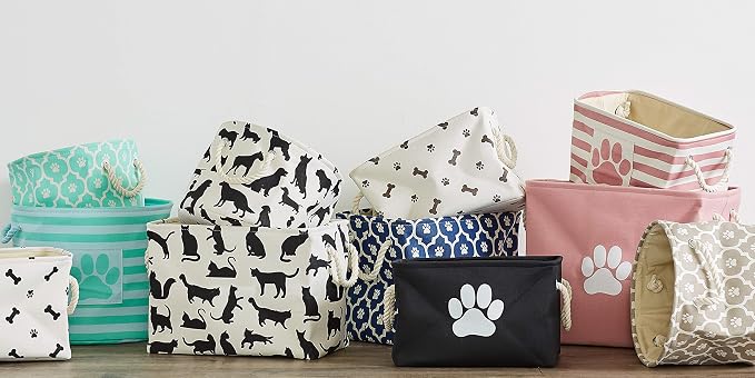 Bone Dry 6192 Pet Storage Collection Lattice Paw Print, Medium Round - Image 7