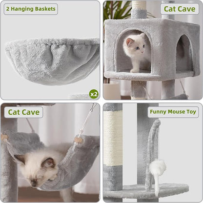 Cat Tree for Large Cats, 78.7" Tall Cat Tower for Indoor Cats Multiple Cats - Image 5