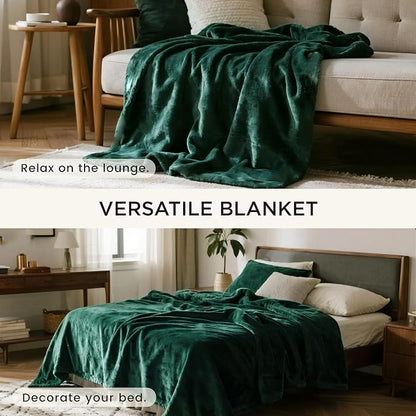 gogobunny Waterproof Bed Blanket, Reversible Sherpa Fleece Throw Blanket - Image 6