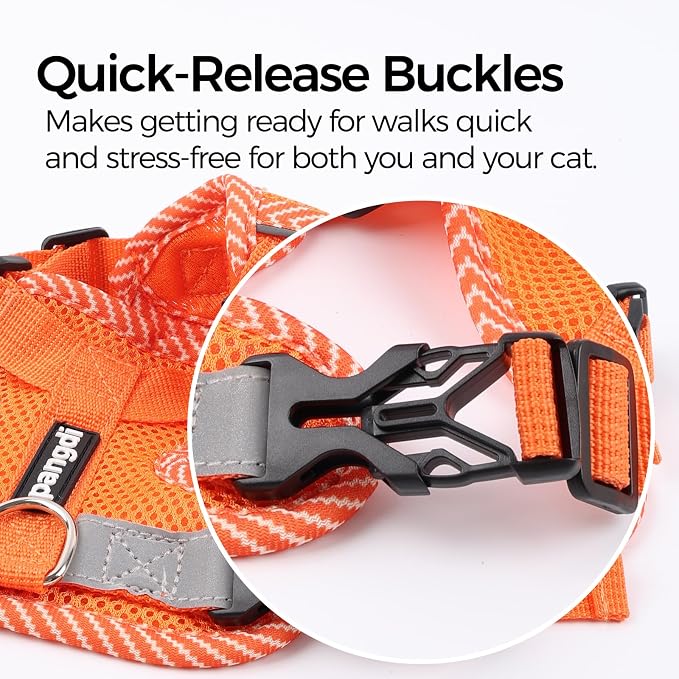 Cat Harness and Leash Escape Proof Small Kitten Harness Abyssinian Cat Vest - Image 5
