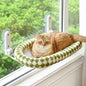 Cat Window Perch with Bolster, Cordless Foldable Cat Window Hammock with Strong by Zoratoo