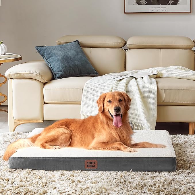 EHEYCIGA Orthopedic Dog Beds, Egg Crate Dog Bed Pet Mat - Image 7