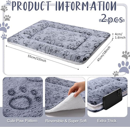 VitalCozy 2 Pack Self Warming Cat Mat Self Heating Pad Bed Reversible Machine - Image 2