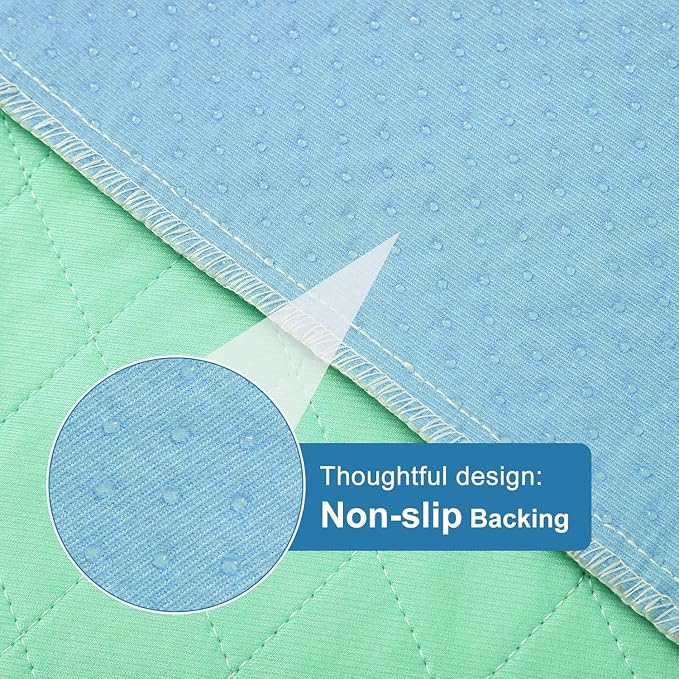 OUTCREATOR® Washable Bed Pads 34" x 36", Incontinence Mattress Protector - Image 3