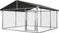 78"x 78" Outdoor Dog Enclosure Heavy Duty Dog Kennel House Mesh Dog Big Cage by Petony