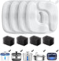 Veken Cat Water Fountain Filters, 4 Pack Replacement Filters & 4 Pack by Veken