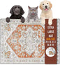 Dog Food Mat, Non Skid Cat Bowl Mat, No Stains Quick Dry by yuzshin