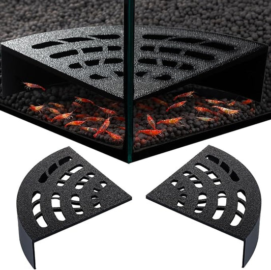 Shrimp Cave 2-Pack – Space-Saving Fan-Shaped Aquarium Cave Decor by Unknown