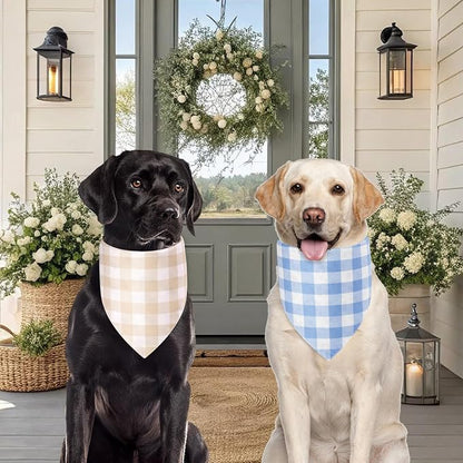 Spring Dog Bandanas XLarge 2PCS, 4 Pattern Summer Floral Scarf - Image 5