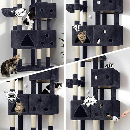 Globlazer Extra Large Cat Tower, 81-inch Tall Cat Tree - Image 2