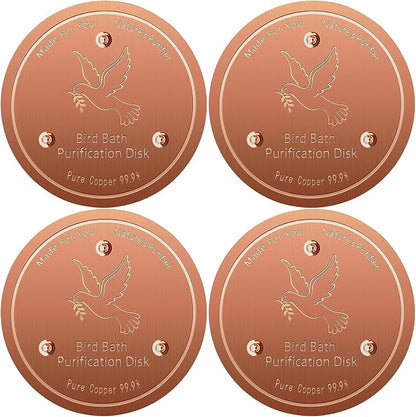 Bird Bath Copper Disk, Pure Copper Bird Bath Purification Disc, Save Cleaning by Unknown