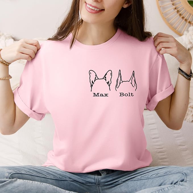 Custom Dog Mom Shirt for Women Pet Ears Sweatshirt - Image 5
