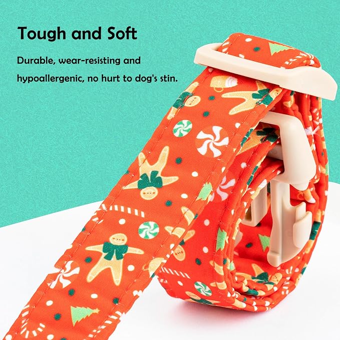 Faygarsle Christmas Dog Collar, Plastic Buckle - Image 2