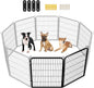 Yaheetech Dog Playpen Outdoor, 32 inch 2 Panels Dog Pen Indoor Heavy Duty Puppy by Yaheetech