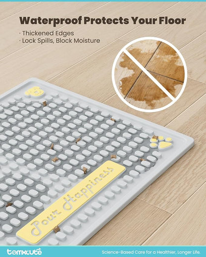 Tomxcute Extra Thick Pet Feeding Mat 19.7" x 14.2", BPA-Free Food-Grade PVC - Image 6