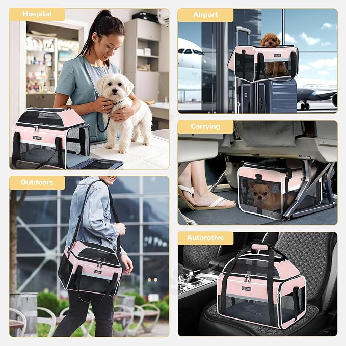 Lekereise Top-Expandable Pet Carrier 17x11x9.5 Inch Alaska Hawaiian Airline - Image 7