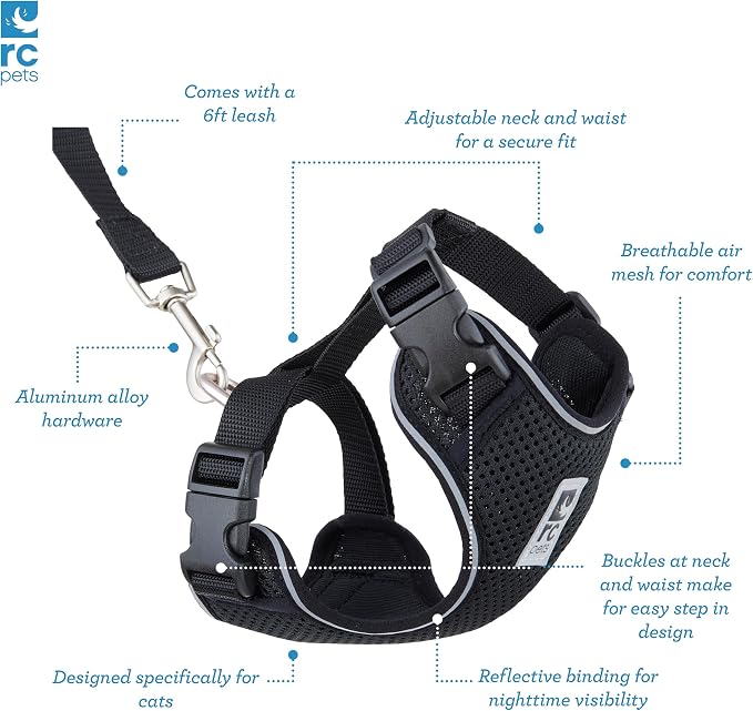 RC Pets Adventure Kitty Cat Harness | Adjustable Airmesh Vest - Image 6