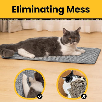 Cat Scratcher Mat, Natural Sisal Cat Scratch Pad - Image 7